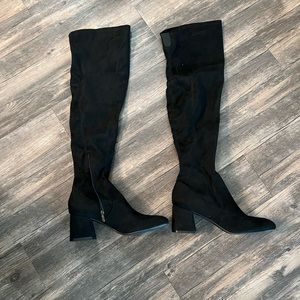 Nine West Blocky Over the Knee heeled boot